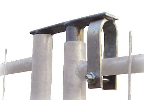 Giunto girevole DENIOS (connettore porta) per elementi di recinzione da cantiere come porta, 249-344