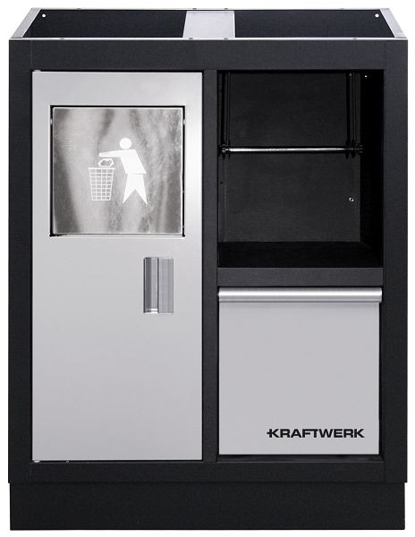 Mobile base Kraftwerk con pattumiera/porta carta, 3964-11