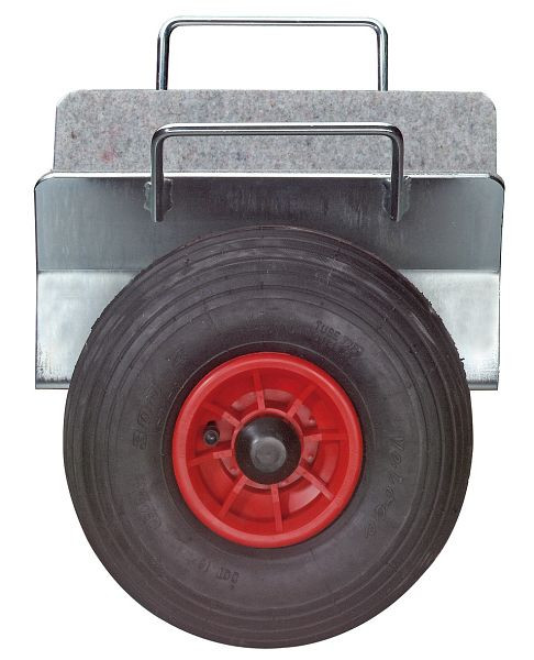 Carrello bloccaggio piastre a rulli BS, tipo 1-3 con ruota pneumatica, ruota Ø 260 mm, portata 200-300 kg, larghezza di bloccaggio 70-160 mm, CARRELLO PIASTRE.3L