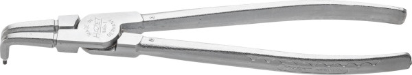 Pinza per anelli di sicurezza Hazet, standard: DIN 5256 forma D, superficie: cromata, punta grigio acciaio, lunghezza: 225 mm, 1846B-3