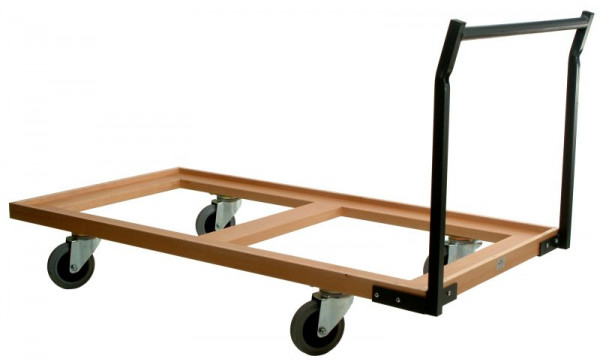 Sedute Kaiser Robusto e pratico carrello di trasporto da tavolo con stabile struttura in legno, TTWH