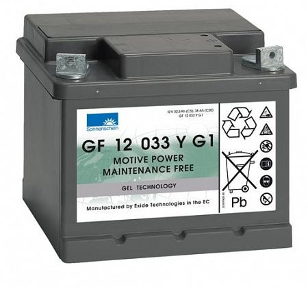 Batteria EXIDE GF 12033 Y G1, assolutamente esente da manutenzione, con base strip, 130100018