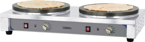 Casselin Crêpe Maker 2 volte - Premium - quadrato 400 mm, CCD40EP