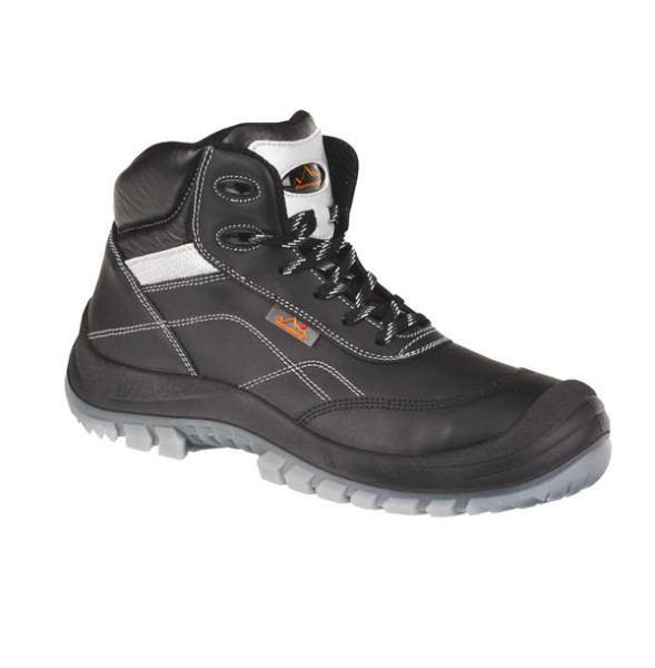 Hase Safety ZURICH, scarpe alte di sicurezza nere, EN 20345-S3, misura: 44, 85141-04-44