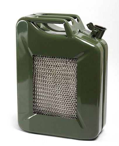 Tanica per carburante DENIOS in acciaio Explo-Safe, volume 20 litri, con omologazione UN, 264-617