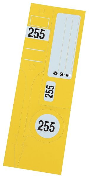 Set di portachiavi Eichner &quot;Guide Number Light&quot;, giallo, UI: 300 pezzi, 9219-00951
