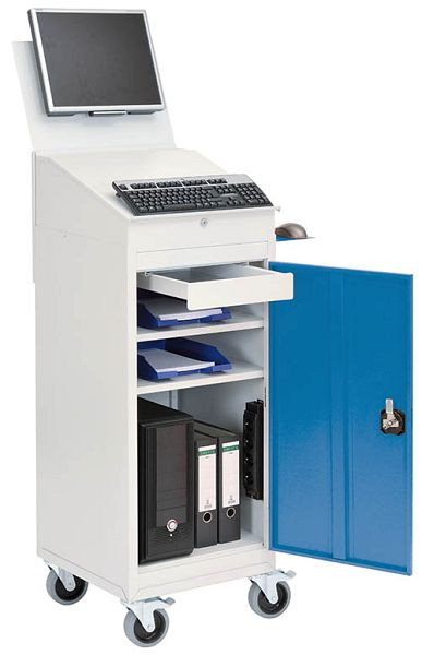 Supporto da scrivania Bedrunka+Hirth per carrello porta computer, dimensioni in mm (LxPxA): 500 x 500 x 250, 04.105.205