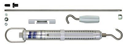 PESOLA dinamometro/misuratore di tensione e pressione, bilancia a molla 200N, divisione 2N, con set di pressione dinamometro, 80196/7