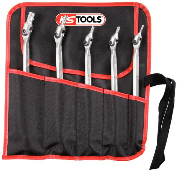 Set di chiavi a doppio snodo Torx KS Tools, 5 pezzi, 517.0320