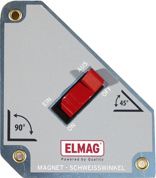 ELMAG angolo di saldatura magnetico MSW 'commutabile', per saldature a 45°/135, 90°, 152x130x35mm, 54407