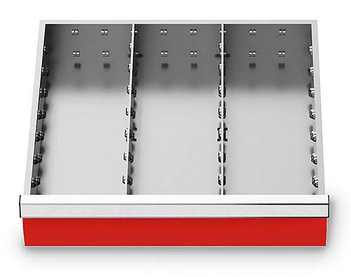 Inserti per cassetti Bedrunka+Hirth T500 R 18-16, per altezza pannello 150 mm, 2 x MF 400 mm, 146-140-150