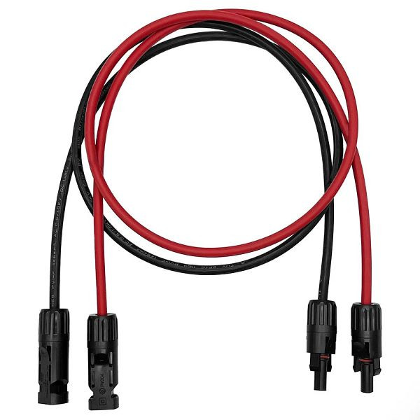 Cavo di collegamento Offgridtec 1m da MC4 a MC4 6mm² rosso/nero, 8-01-017740-001