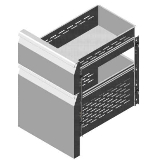 cassetti gel-o-mat per tavoli refrigeranti 1 X 1/3 + 1 X 2/3, 510KT.003