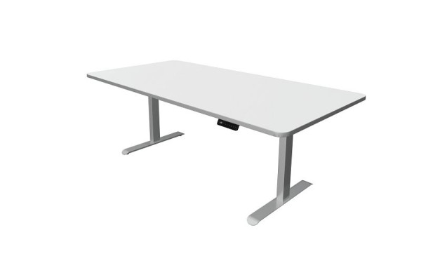 Tavolo per sedersi/in piedi Kerkmann, Move 3 Premium, L 2000 x P 1000 mm, regolabile elettricamente in altezza da 720-1210 mm, bianco, 10331710
