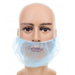 DS SafetyWear protezione barba PP, bianco, 50x30cm, PU: 2000 pezzi, BartB-50
