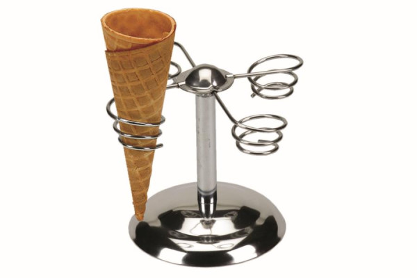 Porta cono gelato Schneider per 4 coni gelato, materiale: acciaio inossidabile, 190310