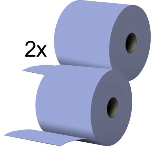 Rotolo di panni per pulizia carta Karl Dahm blu, 2x1000 fogli, 24062