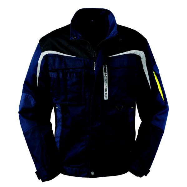 Giacca con cintura 4PROTECT ARKANSAS, taglia: L, colore: blu scuro/grigio, confezione da 10, 3811-L