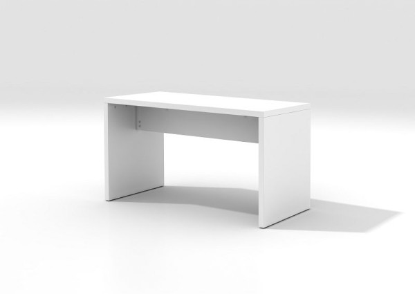 Tavolo da bistrot Hammerbacher 130x68x72, 8 cm (LxPxA) bianco, truciolare particolarmente leggero, spessore 38 mm, VMP130/W