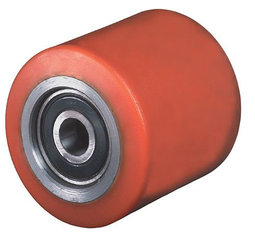 Ruote BS ruota in poliuretano, larghezza ruota 50 mm, Ø ruota 80 mm, portata 460 kg, battistrada poliuretano colato, corpo ruota in acciaio, cuscinetti a sfera, C40.80.20