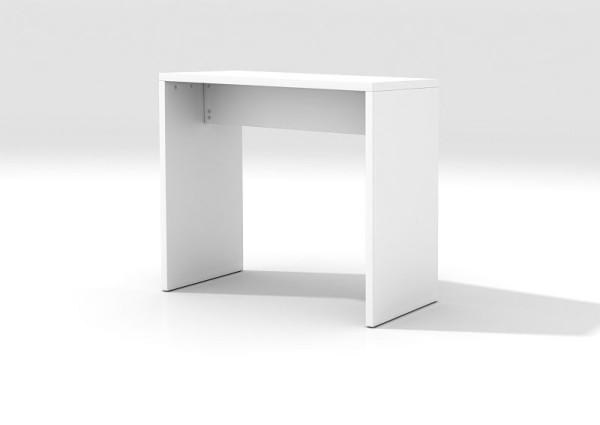 Tavolo da bar Hammerbacher 120x65x108 cm (LxPxA) bianco, truciolare particolarmente leggero, spessore 38 mm, VMP120/W