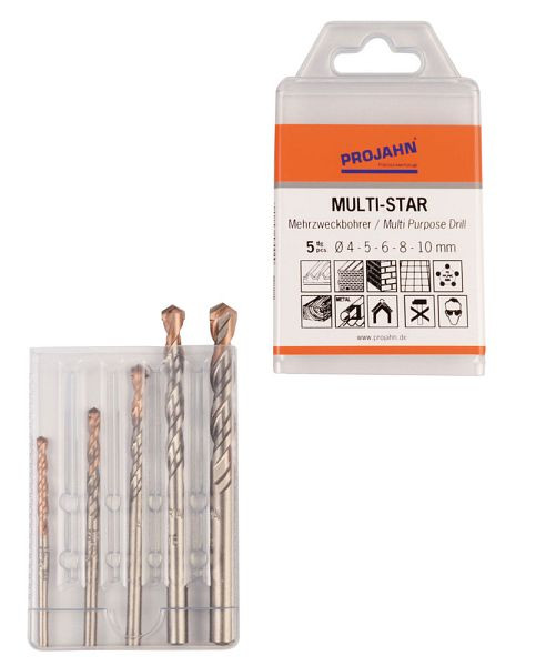 Projahn Multistar set 5 pezzi 4, 5, 6, 8, 10 mm, 57002