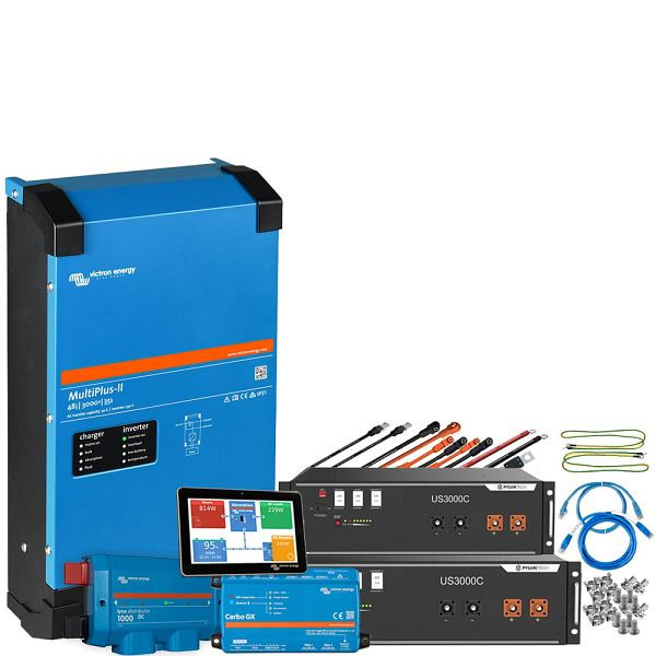 Kit backup Offgridtec batteria Pylontech LiFePO4 7kWh - inverter Victron MultiPlus II 48/5000 monofase, 4-01-013725-001
