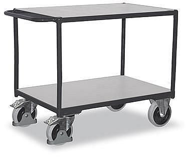Carrello da tavolo ESD pesante VARIOfit con 2 aree di carico, dimensioni esterne: 1.040 x 500 x 880 mm (LxPxA), sw-500.562