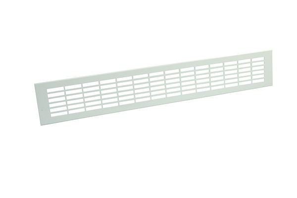 Lastra per barra di ventilazione Marley 500x80mm con perforazione rettangolare bianca, 061719