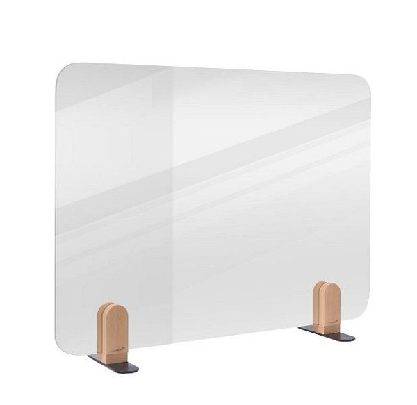 Legamaster ELEMENTS divisorio per tavolo trasparente 60x80 cm acrilico con 2 staffe, 7-209720