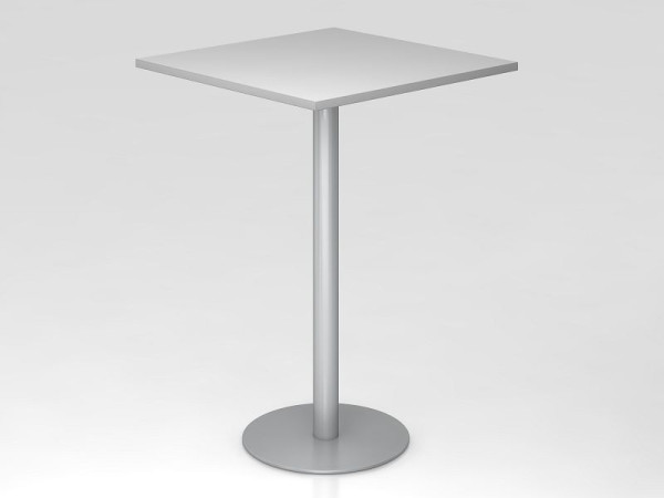 Tavolo da bar Hammerbacher 80x80cm grigio/argento, struttura: argento, VSTH88/5/S