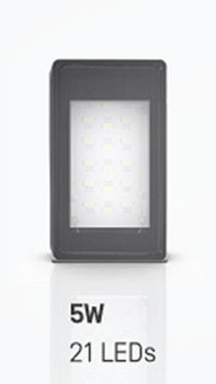 Hagnleone PLANONLIGHT LED 5W BLK, 10486
