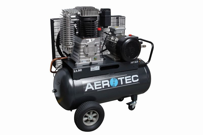 Compressore industriale a pistoni AEROTEC aria compressa 400V lubrificato ad olio, 580 l/min, mobile, 2 stadi, 2010191