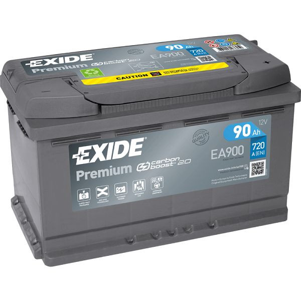 Batteria di avviamento EXIDE Premium EA 900 Pb, 101 009601 20