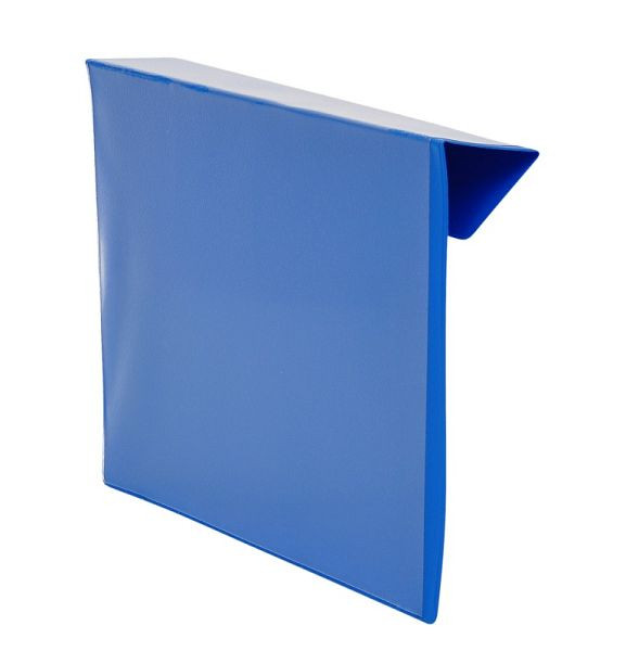 Tasca identificativa Eichner da appendere sopra le cornici superiori, A5 orizzontale, 235 x 165 mm, con piega, blu/trasparente, 9225-30011-010