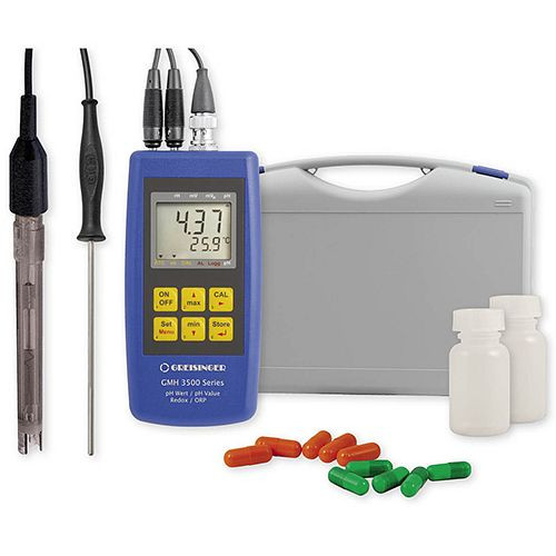 Greisinger GMH 3531-SET100 set completo per la misurazione del pH/temperatura, 604591