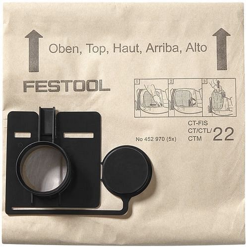Festool Filtersack FIS-CT 33/5, VE: 5 Stück, 452971