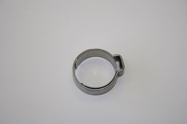 OETIKER Morsetto a 1 orecchio con anello di inserimento, 21 OET 18, 0 - 20,3 mm (acciaio inossidabile), 42734