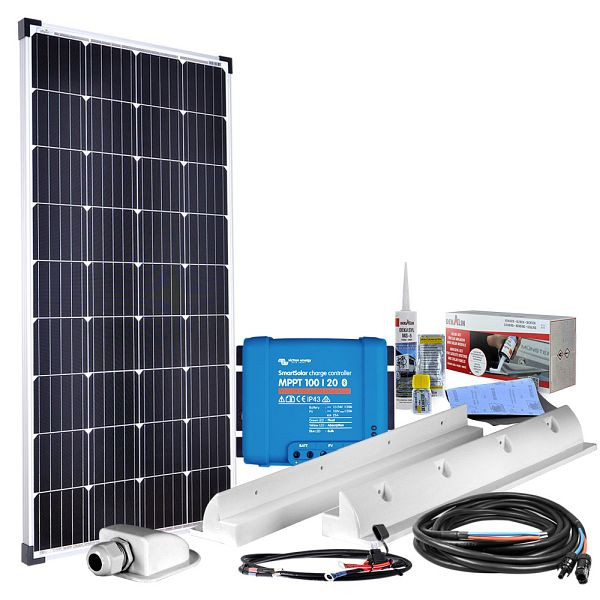 Sistema solare per roulotte Offgridtec mPremium+ XL 150W 12V MPPT, 4-01-012405