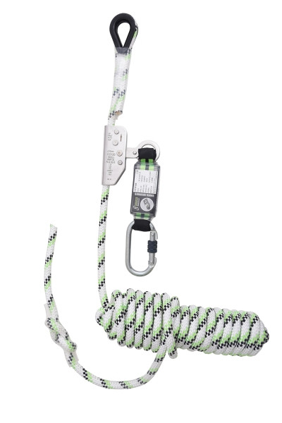 Kratos NIRO, anticaduta mobile su corda kernmantle con assorbitore di energia, lunghezza 10 metri, FA2010210