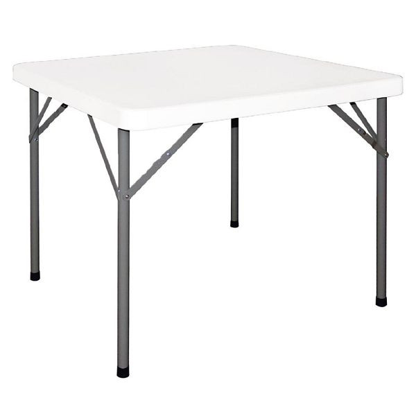 Bolero tavolo pieghevole quadrato bianco 86 x 86cn, Y807