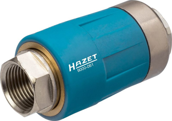 Raccordo di sicurezza Hazet, adatto a tutti i nippli di collegamento dell'aria, filettatura interna (IT) 16,41 mm / 3/8 ", 9000-061
