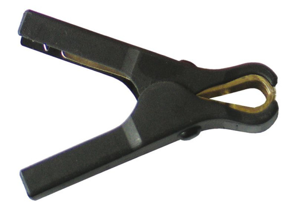 Morsetto di ricarica busching 40A, nero, completamente isolato 4mm², con collegamento a spina, 100212