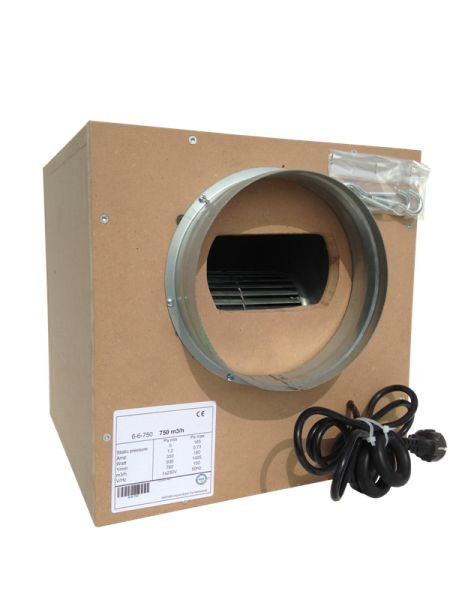 AIRFAN ISO-Box Scatola ventilatore MDF 1500m3 / h, AFW7-7-1400