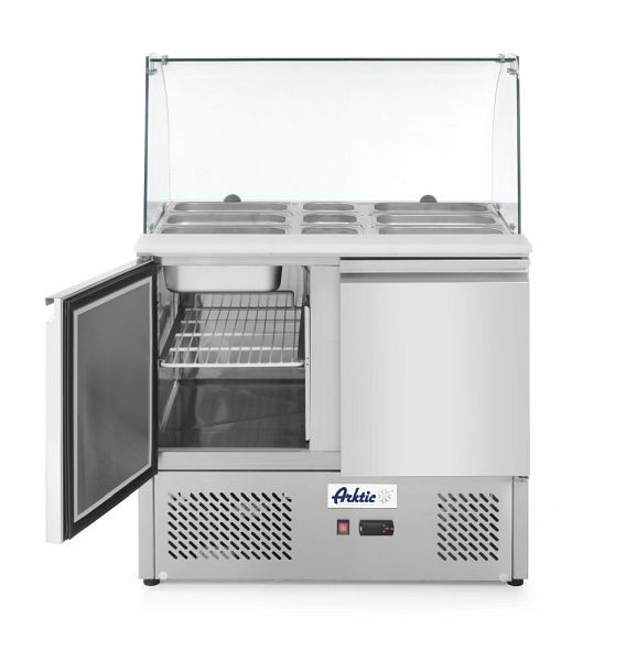 Tavolo refrigerante Arktic, due porte con display in vetro 300 L, -2/8°C 230 V/310 W, 232781