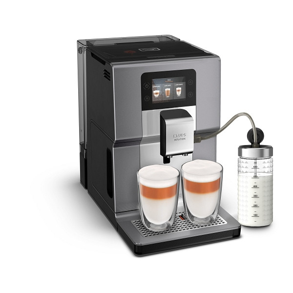Macchina da caffè completamente automatica Krups INTUITION PREFERENCE +, argento / grigio, EA875E