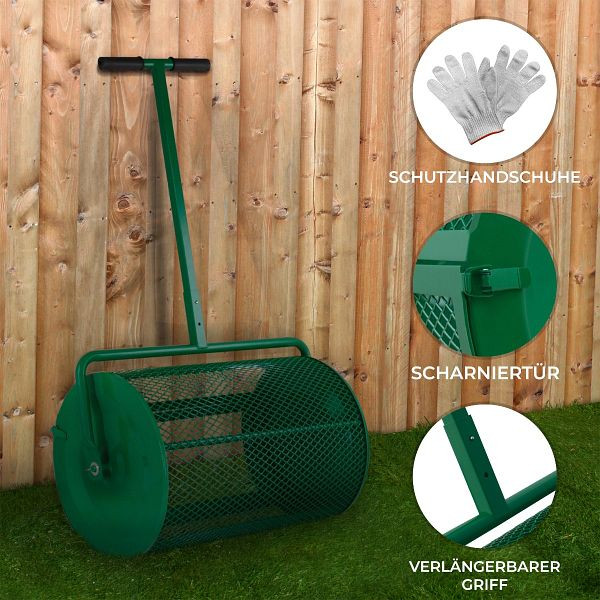 Monster Spanditore per compost Spanditore per torba Spanditore per semi Spanditore da giardino per erba da giardino, 210123