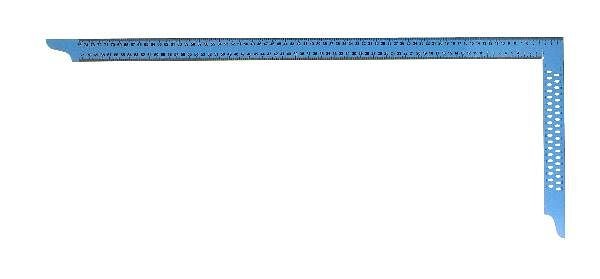 squadra da carpentiere hedue ZY 800 mm con scala in mm e fori di marcatura SB (blu), Y282-SB