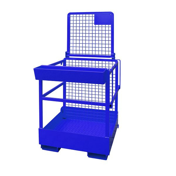 Cestello industriale Eichinger per carrello elevatore 1 persona, blu genziana, 10730500000197