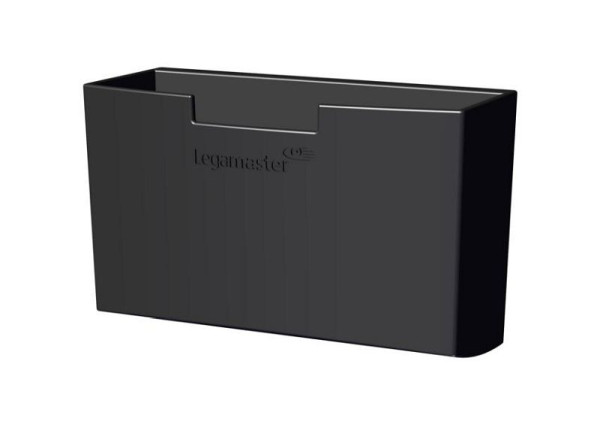 Porta accessori per lavagna in vetro Legamaster, magnetico, 9,8 x 15,8 x 6,9 cm, nero, 7-122700